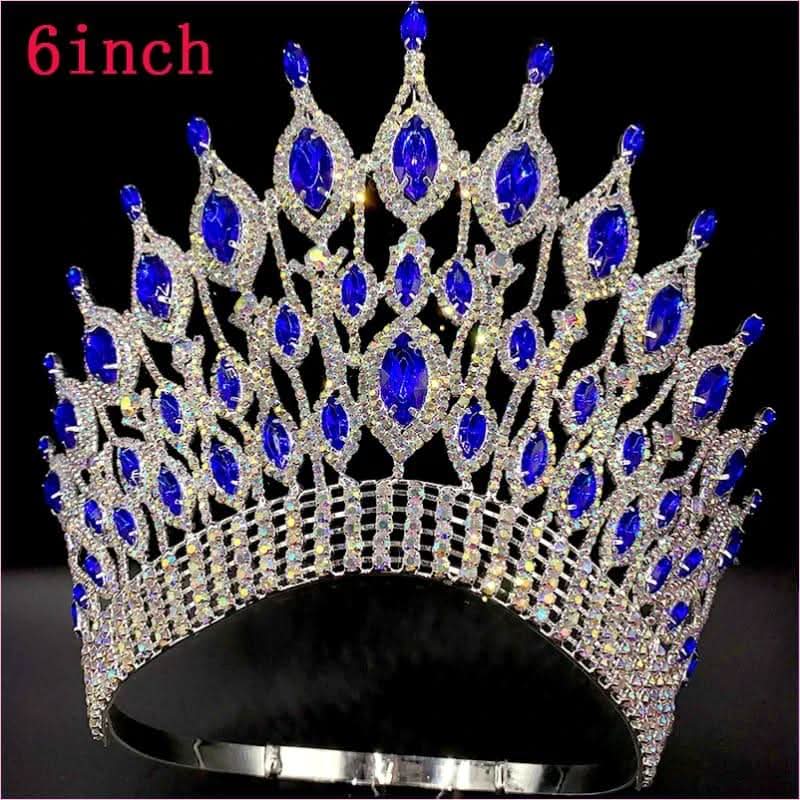 Pink Gemstone Rhinestone Wedding Crown Tiara Hair Jewellery - Pleasures and Sins