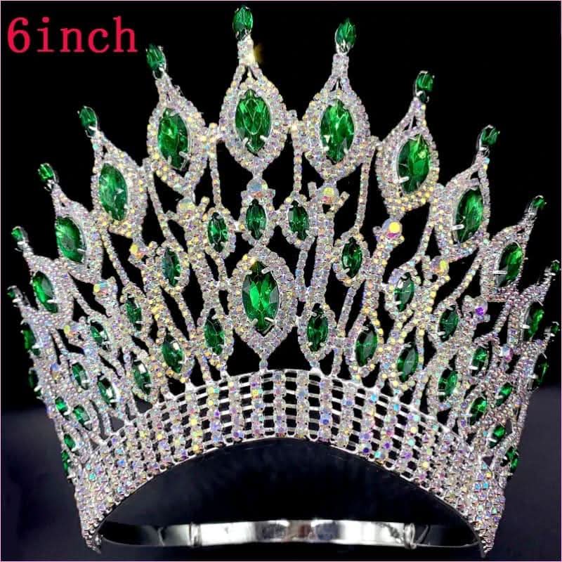 Pink Gemstone Rhinestone Wedding Crown Tiara Hair Jewellery - Pleasures and Sins