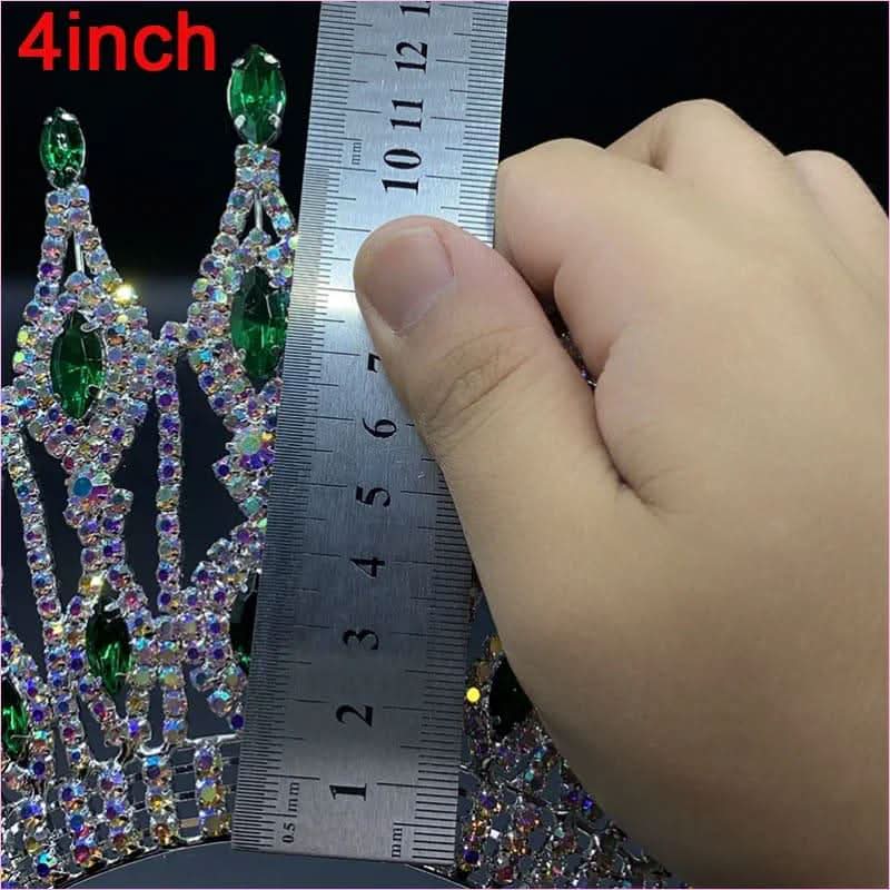 Pink Gemstone Rhinestone Wedding Crown Tiara Hair Jewellery - Pleasures and Sins