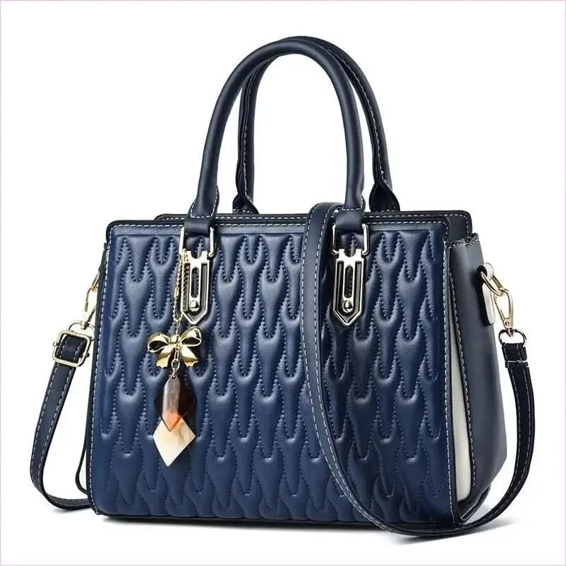 Pink Quilted High Capacity Fashion Handbag with Gold Hardware - Pleasures and Sins
