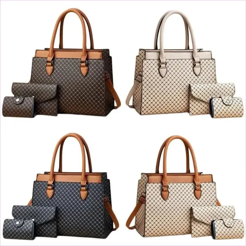 Plaid Pattern Purse Set for Fashionable Women with Plenty of Storage - Pleasures and Sins