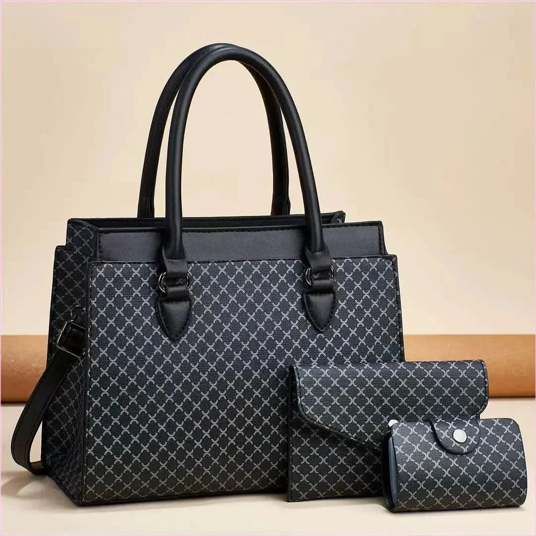 Plaid Pattern Purse Set for Fashionable Women with Plenty of Storage - Pleasures and Sins