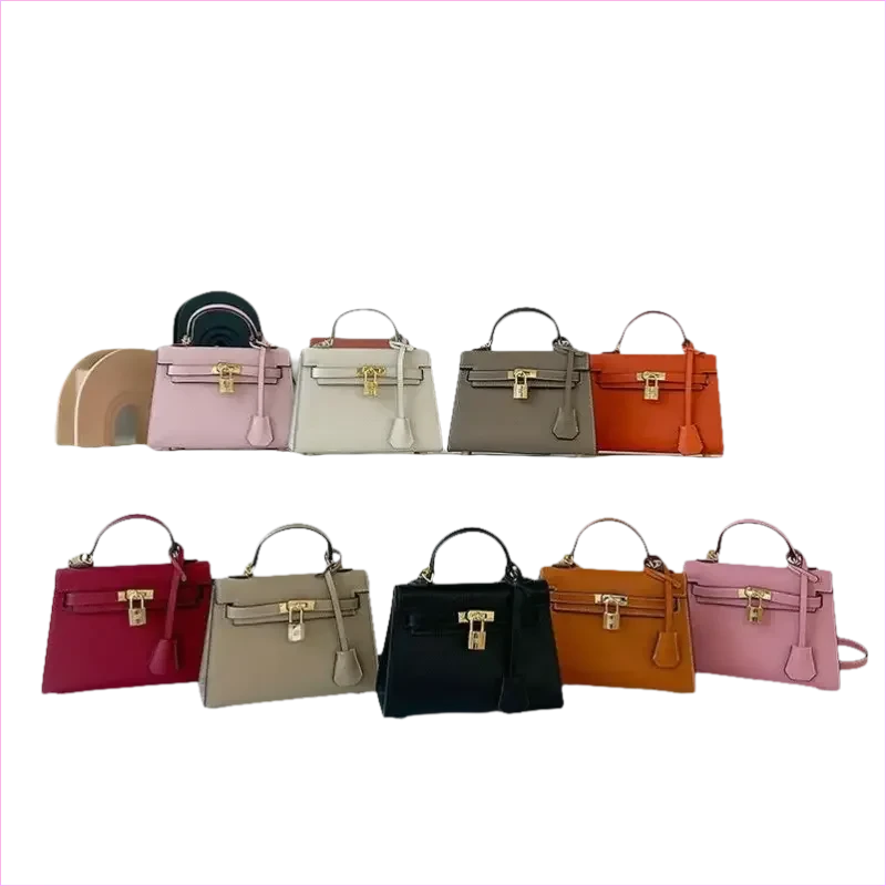 Pleasures and Sins Palm Pattern Handbag with Small Padlock Detail - Pleasures and Sins