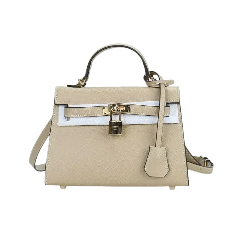 Pleasures and Sins Palm Pattern Handbag with Small Padlock Detail - Pleasures and Sins