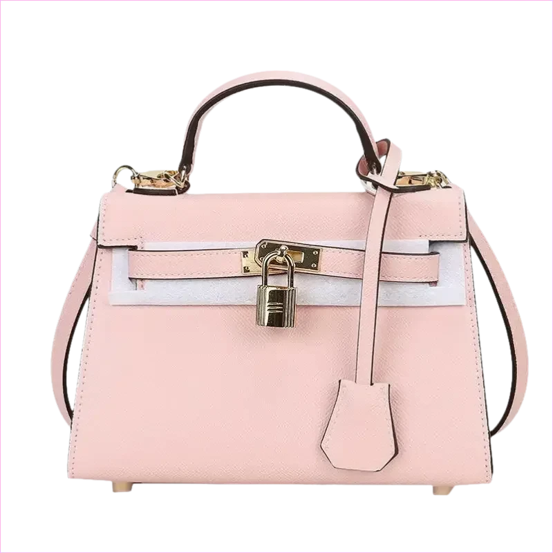 Pleasures and Sins Palm Pattern Handbag with Small Padlock Detail - Pleasures and Sins