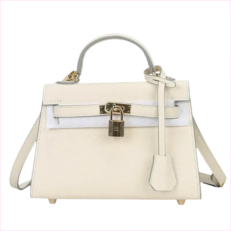 Pleasures and Sins Palm Pattern Handbag with Small Padlock Detail - Pleasures and Sins
