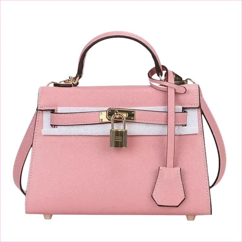 Pleasures and Sins Palm Pattern Handbag with Small Padlock Detail - Pleasures and Sins
