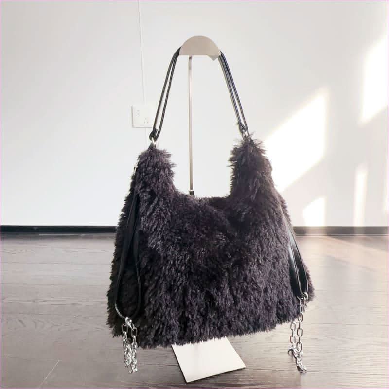 Plush Large Capacity Shoulder Bag for Effortless Style and Practicality - Pleasures and Sins