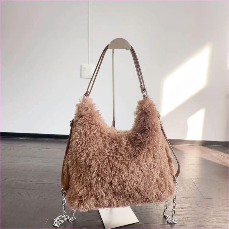 Plush Large Capacity Shoulder Bag for Effortless Style and Practicality - Pleasures and Sins