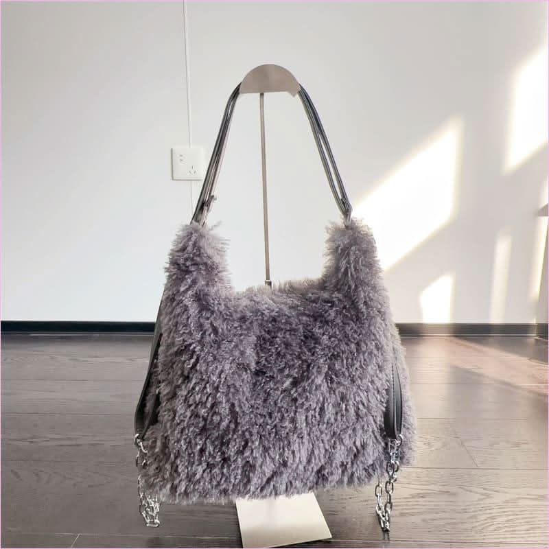Plush Large Capacity Shoulder Bag for Effortless Style and Practicality - Pleasures and Sins