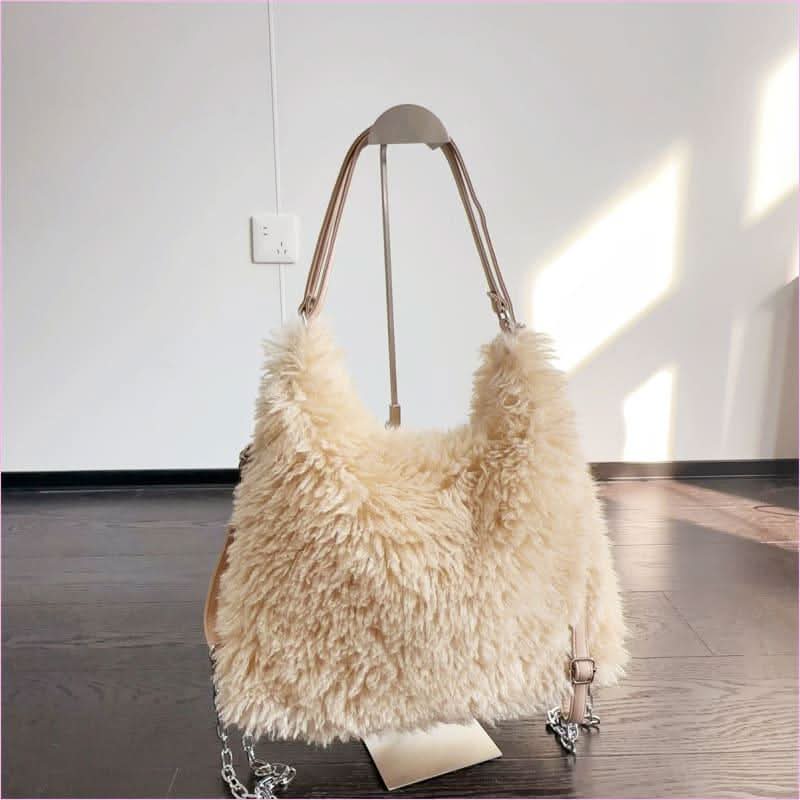 Plush Large Capacity Shoulder Bag for Effortless Style and Practicality - Pleasures and Sins