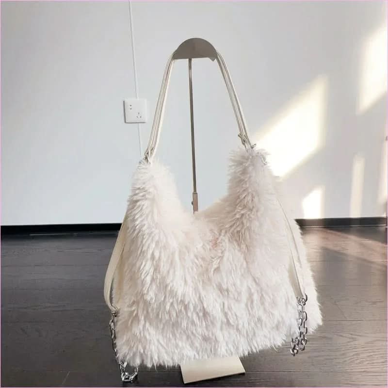 Plush Large Capacity Shoulder Bag for Effortless Style and Practicality - Pleasures and Sins
