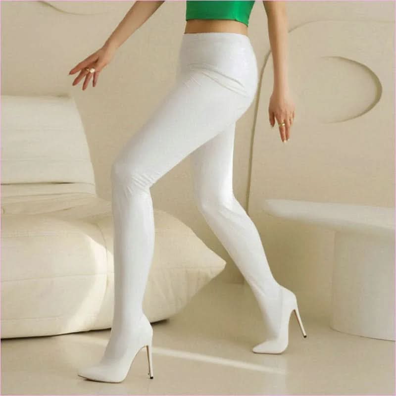 Pointed Toe Stiletto Heel Elastic Pant Boots for a Stylish Look - Pleasures and Sins