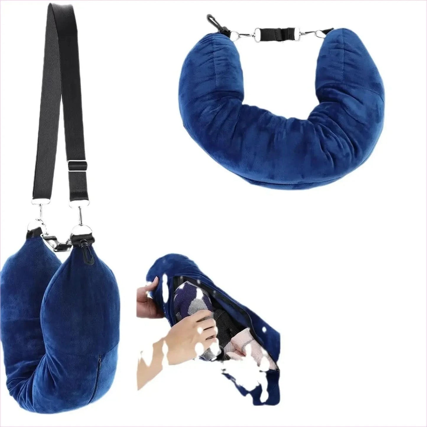 Portable Travel Pillow for Easy Packing and Excess Baggage Solutions - Pleasures and Sins