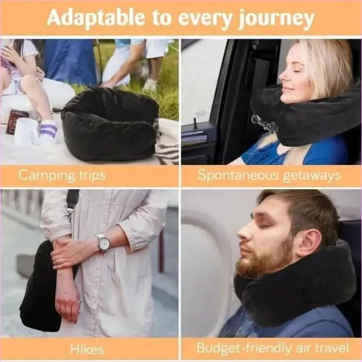 Portable Travel Pillow for Easy Packing and Excess Baggage Solutions - Pleasures and Sins