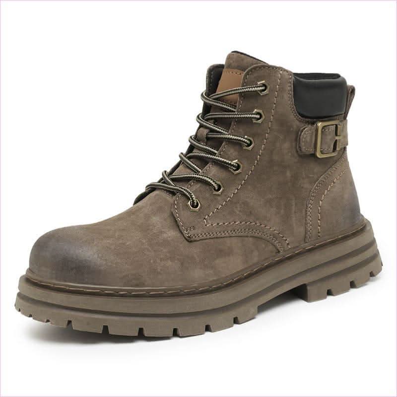 Retro Martin Boots with Frosted Heel for a Fashionable Steampunk Look - Pleasures and Sins