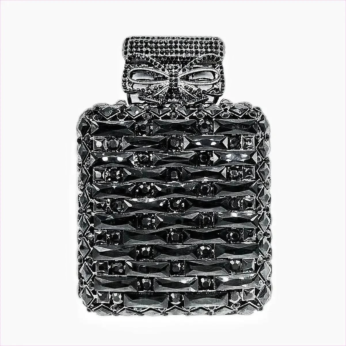 Rhinestone Bag Perfume Bottle with Glamorous Crystal Accents - Pleasures and Sins