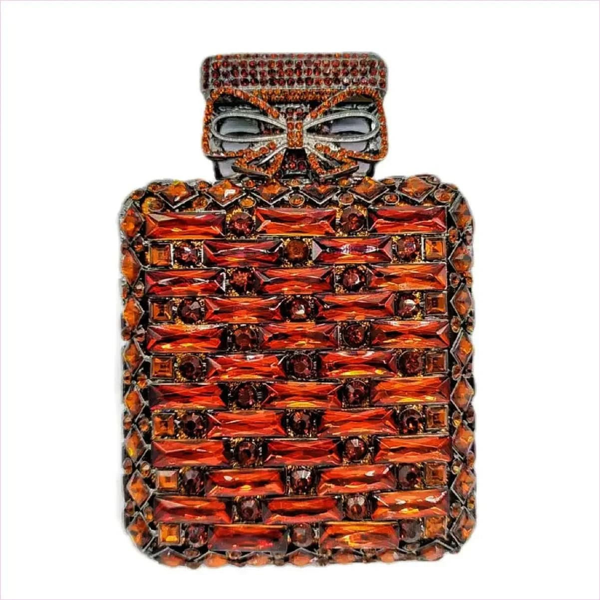 Rhinestone Bag Perfume Bottle with Glamorous Crystal Accents - Pleasures and Sins