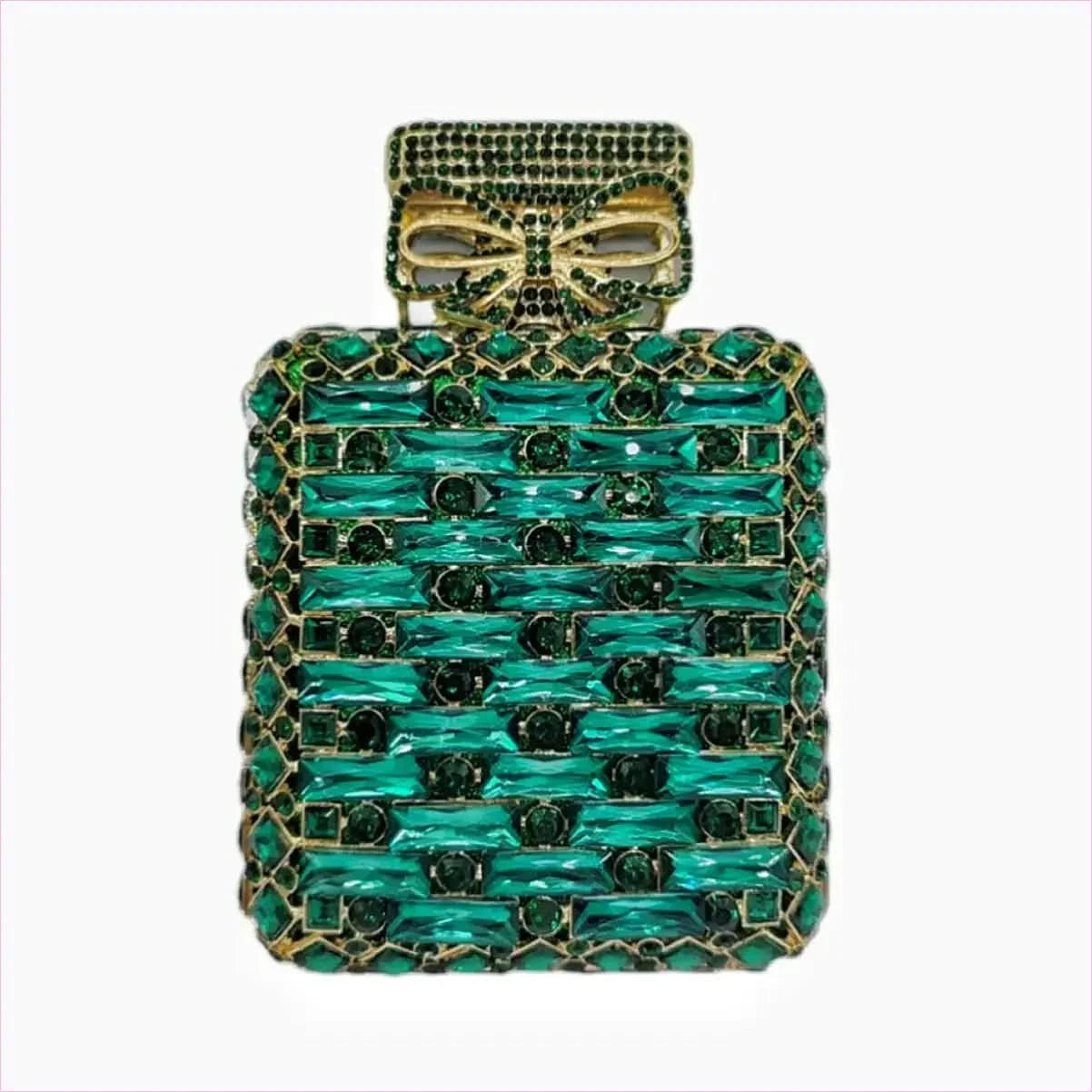 Rhinestone Bag Perfume Bottle with Glamorous Crystal Accents - Pleasures and Sins