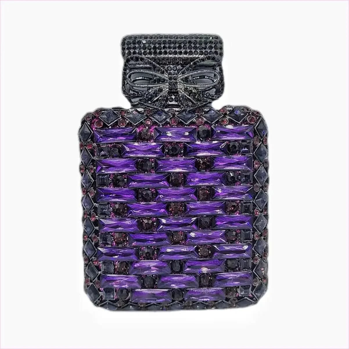Rhinestone Bag Perfume Bottle with Glamorous Crystal Accents - Pleasures and Sins