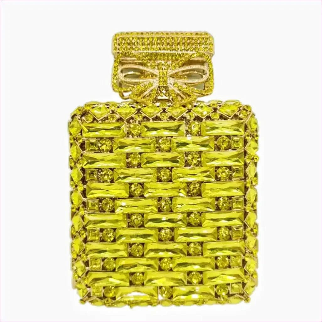 Rhinestone Bag Perfume Bottle with Glamorous Crystal Accents - Pleasures and Sins