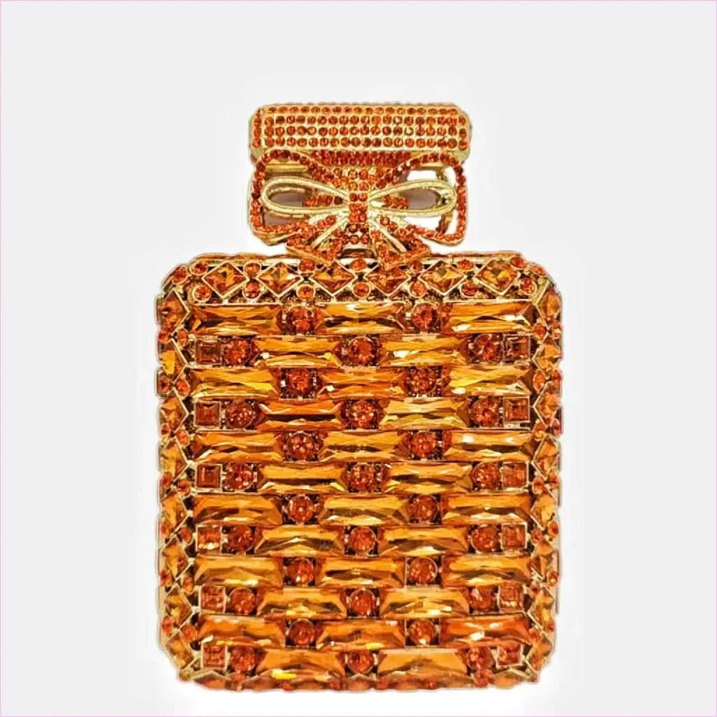 Rhinestone Bag Perfume Bottle with Glamorous Crystal Accents - Pleasures and Sins