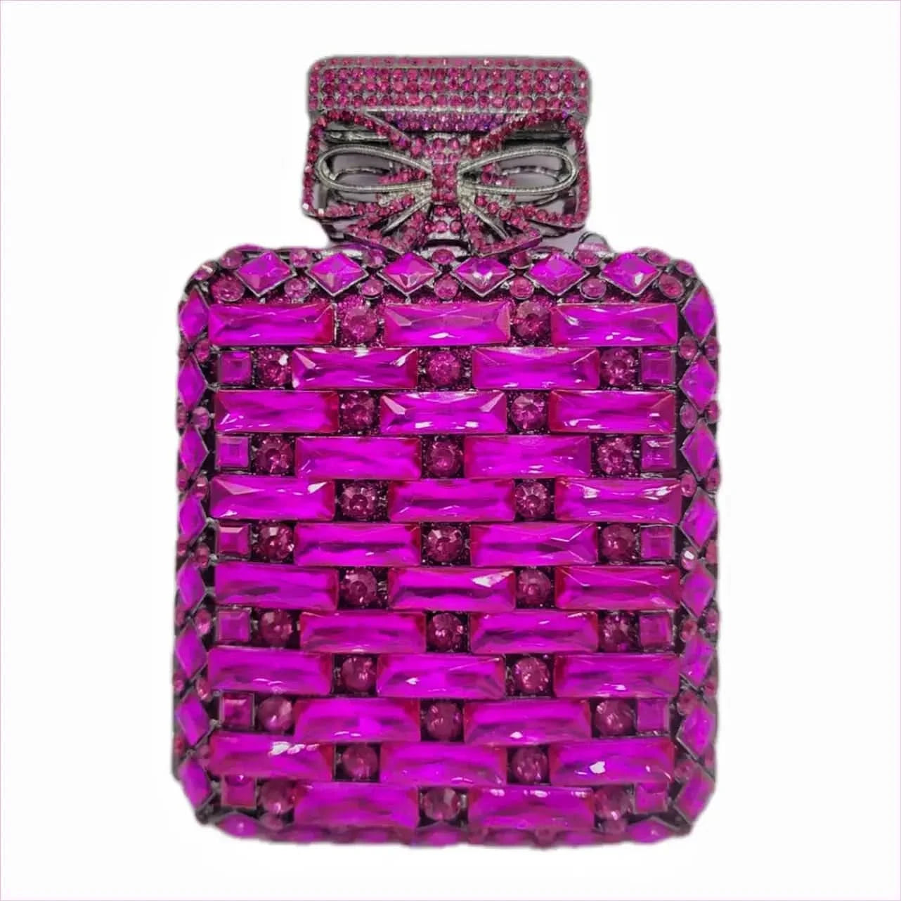 Rhinestone Bag Perfume Bottle with Glamorous Crystal Accents - Pleasures and Sins