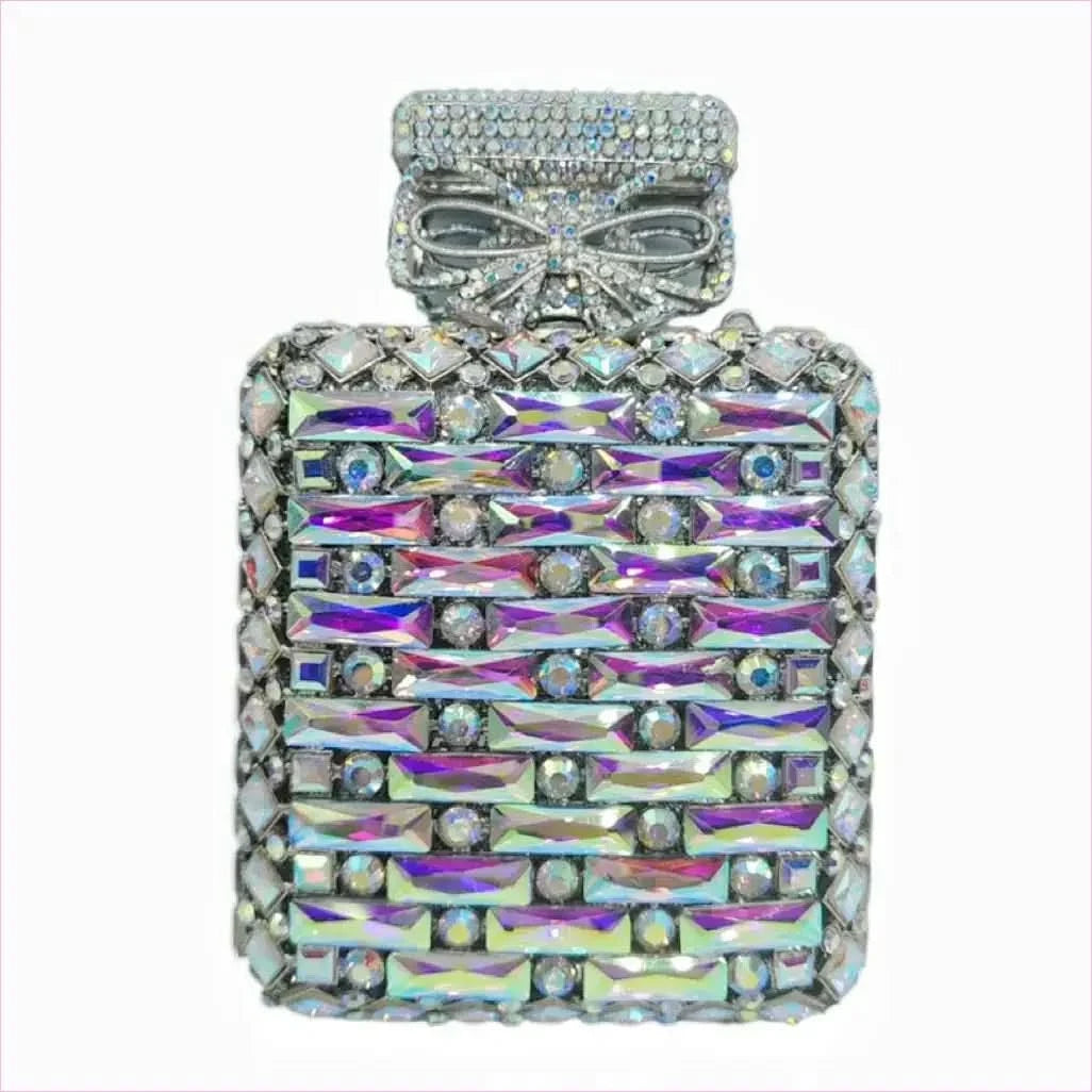 Rhinestone Bag Perfume Bottle with Glamorous Crystal Accents - Pleasures and Sins