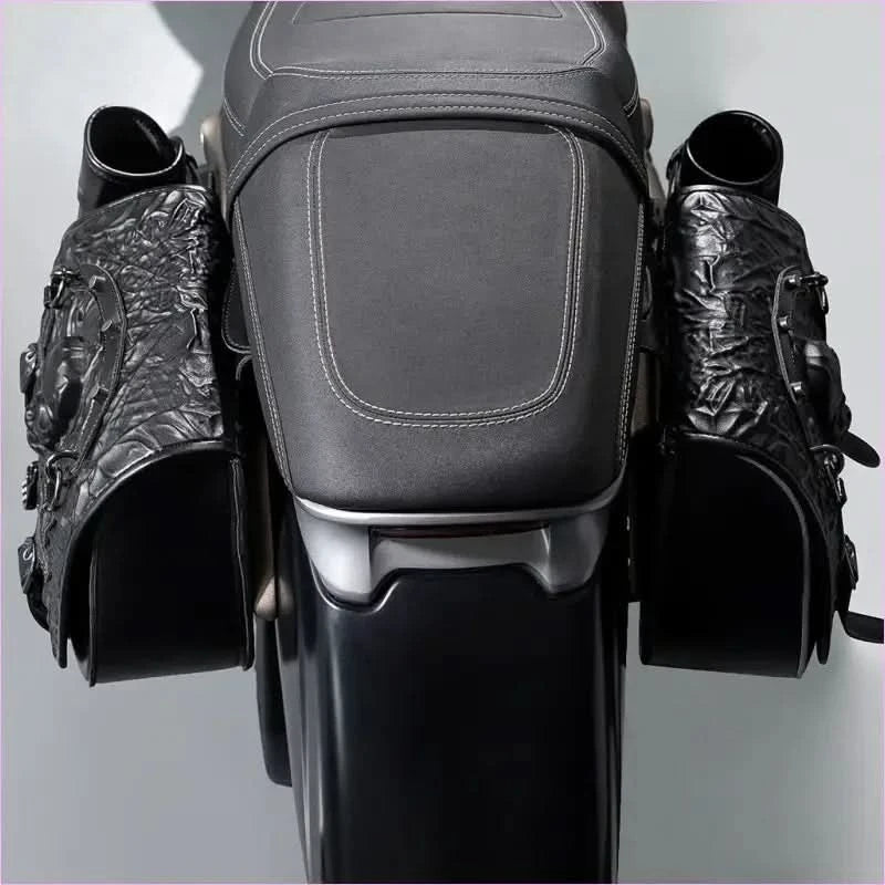 Skull Design Motorcycle Luggage Bag - Pleasures and Sins