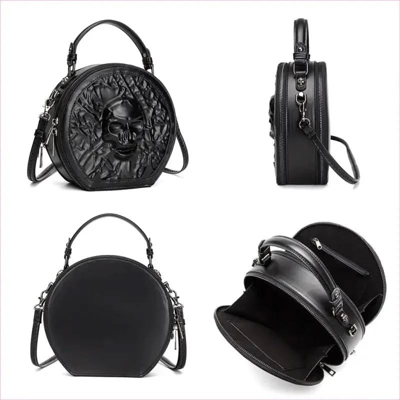 Skull Embossed Coffin Outer Bag Embossed Coffin Shape Bag Gothic Skull Coffin Bag Skull Coffin Handbag Steampunk - Pleasures and Sins