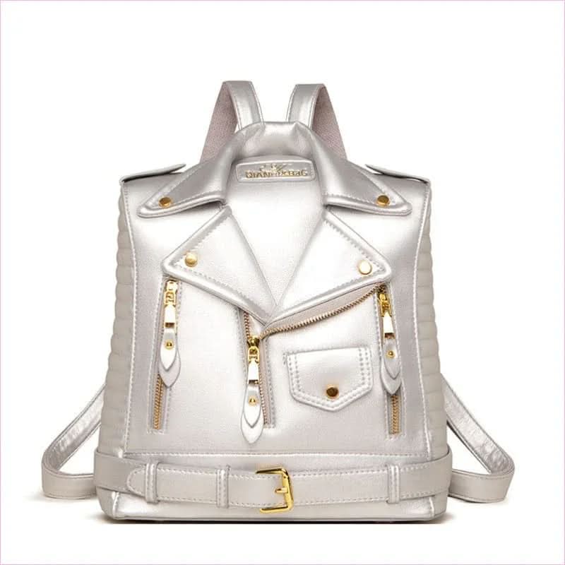 Soft Textured Jacket & Shirt Shaped Trendy Collar Backpack - Pleasures and Sins