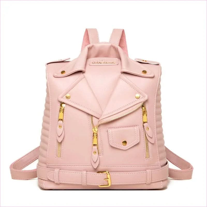 Soft Textured Jacket & Shirt Shaped Trendy Collar Backpack - Pleasures and Sins