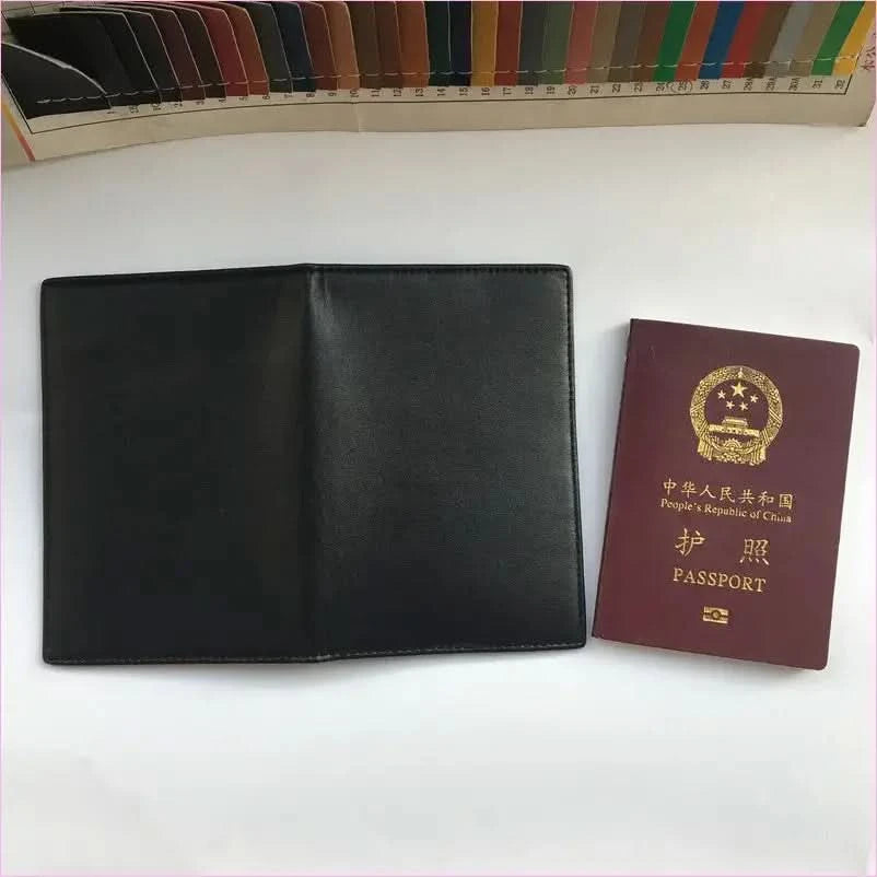 Stylish Black Leather Travel Wallet with Rfid Protection and Card Slots - Pleasures and Sins