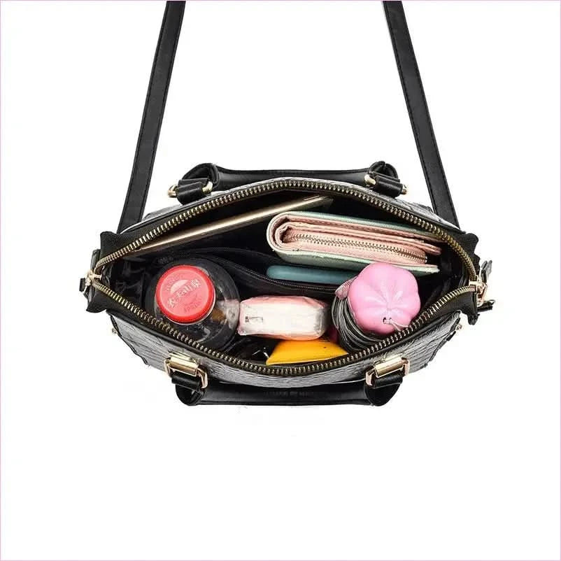 Stylish Ladies Crocodile Print Crossbody Shoulder Bag for Every Occasion - Pleasures and Sins