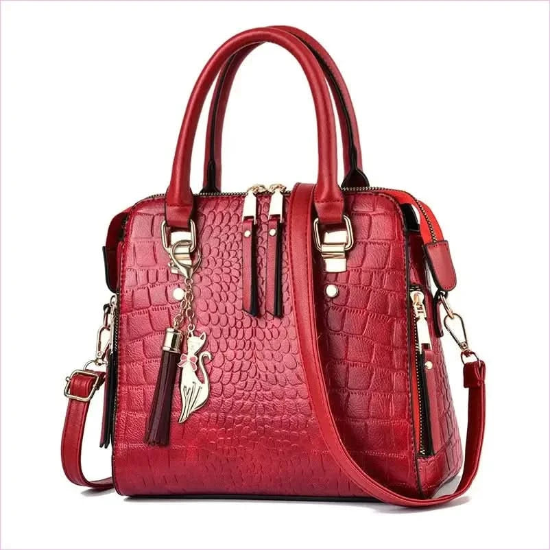 Stylish Ladies Crocodile Print Crossbody Shoulder Bag for Every Occasion - Pleasures and Sins