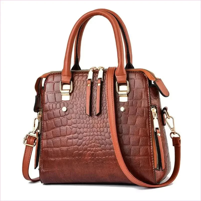 Stylish Ladies Crocodile Print Crossbody Shoulder Bag for Every Occasion - Pleasures and Sins