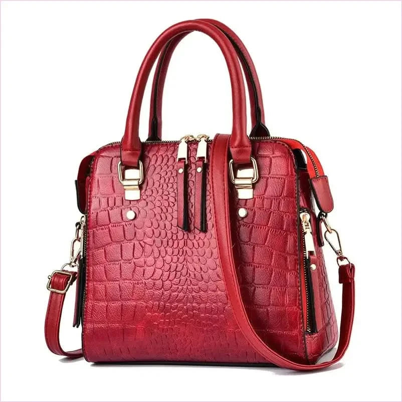 Stylish Ladies Crocodile Print Crossbody Shoulder Bag for Every Occasion - Pleasures and Sins