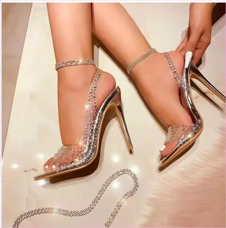 Stylish Ladies Sandals with Rhinestones for a Fab Summer Look - Pleasures and Sins