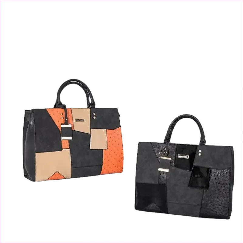 Stylish Large Capacity Handbag Set for Women in Contrasting Styles - Pleasures and Sins