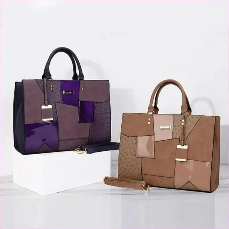 Stylish Large Capacity Handbag Set for Women in Contrasting Styles - Pleasures and Sins