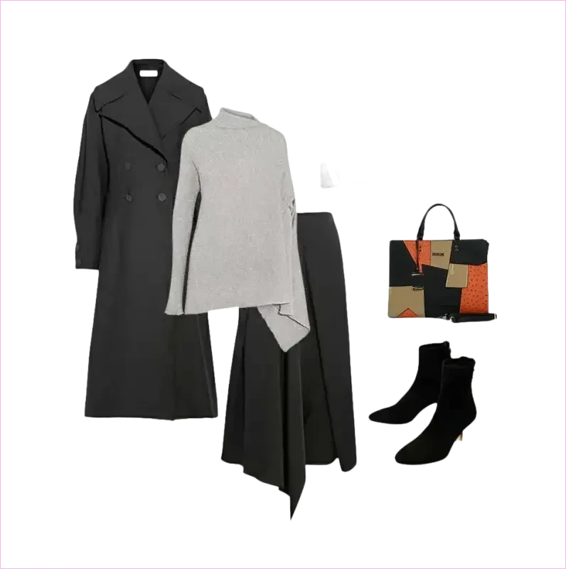 Stylish Large Capacity Handbag Set for Women in Contrasting Styles - Pleasures and Sins