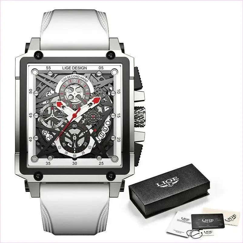 Stylish Square Multifunction Chronograph 30m Waterproof Watch - Pleasures and Sins
