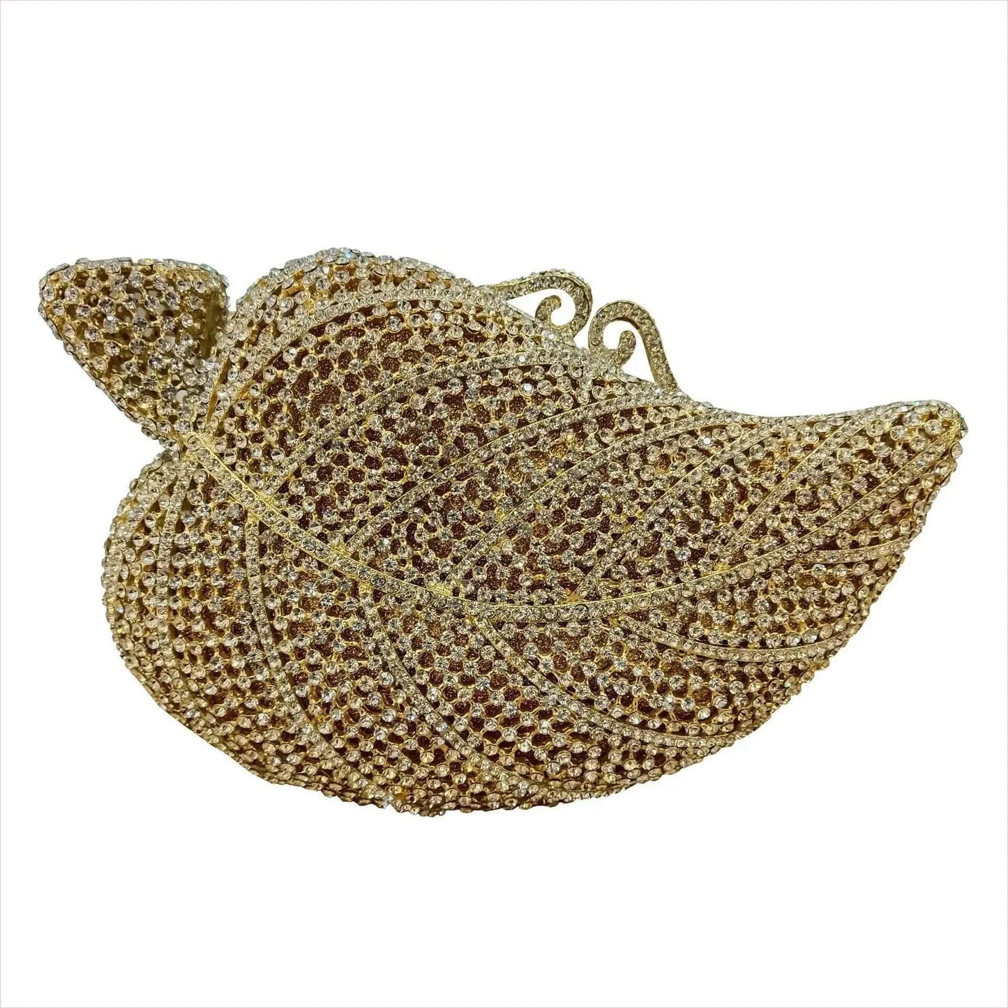 Tree Leaf Inlaid Diamond Dinner Bag for Elegant Evenings - Pleasures and Sins