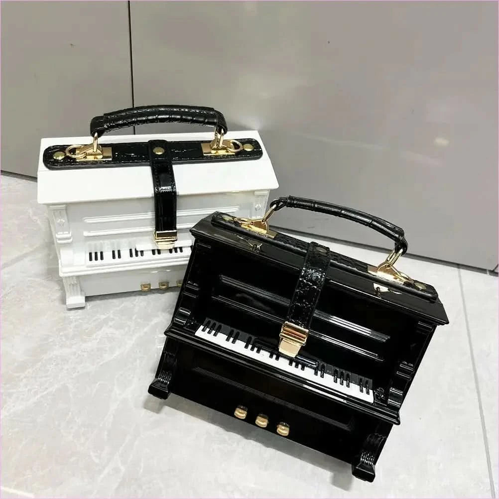 Unique Luxury Piano Shape Crossbody Shoulder Bag - Pleasures and Sins