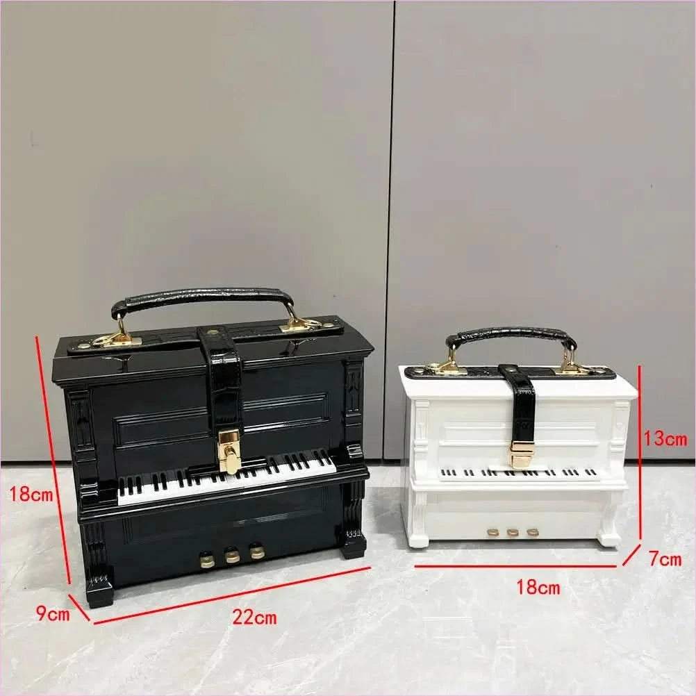 Unique Luxury Piano Shape Crossbody Shoulder Bag - Pleasures and Sins