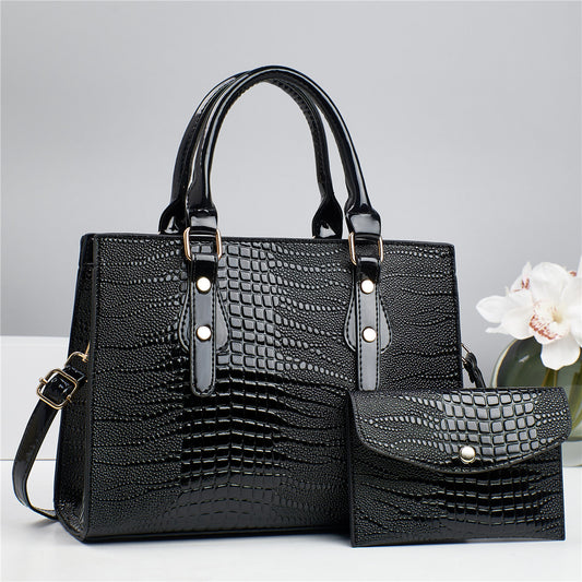 Ladies Commuter Shoulder Portable Crossbody Bag With Matching Purse