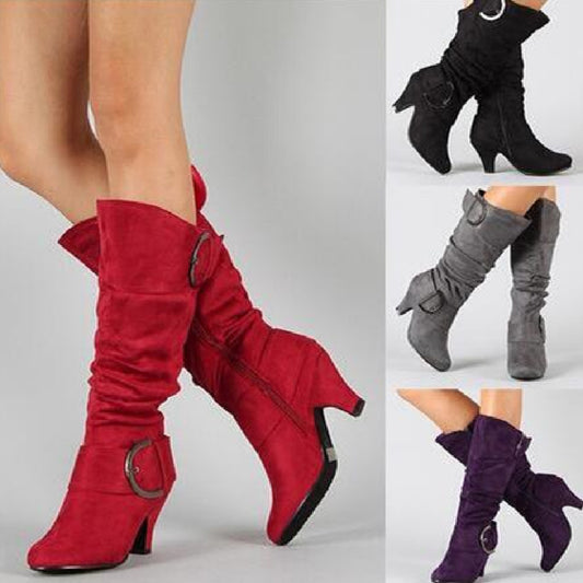 Fashion Brushed Velvet Spring And Autumn Women's Boots Boots Pleasures and Sins