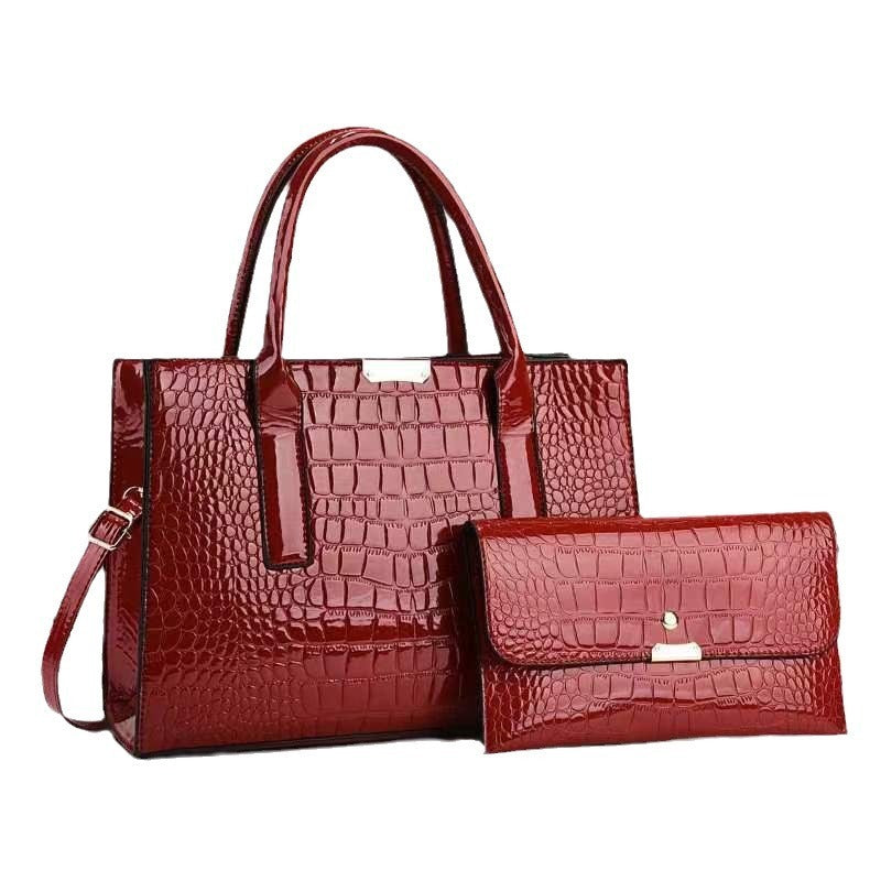 Stone Pattern Fashion Trend Large-capacity Crossbody Bag and Purse