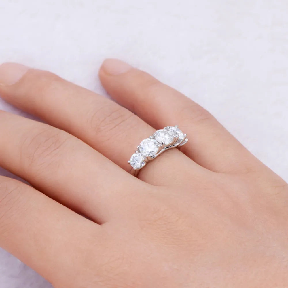 3.6 Carat Moissanite 925 Sterling Silver Ring Ring Pleasures and Sins