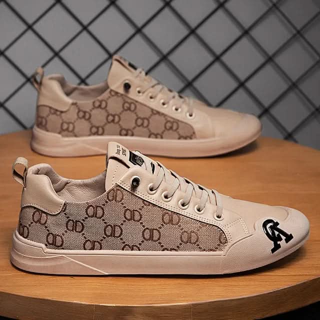 Mens Casual Trendy Board Shoes Sneakers Pleasures and Sins beige 39